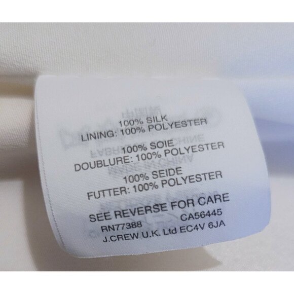 NWOT J. Crew Silk Carrie Camisole in White (P00) - Picture 3 of 13